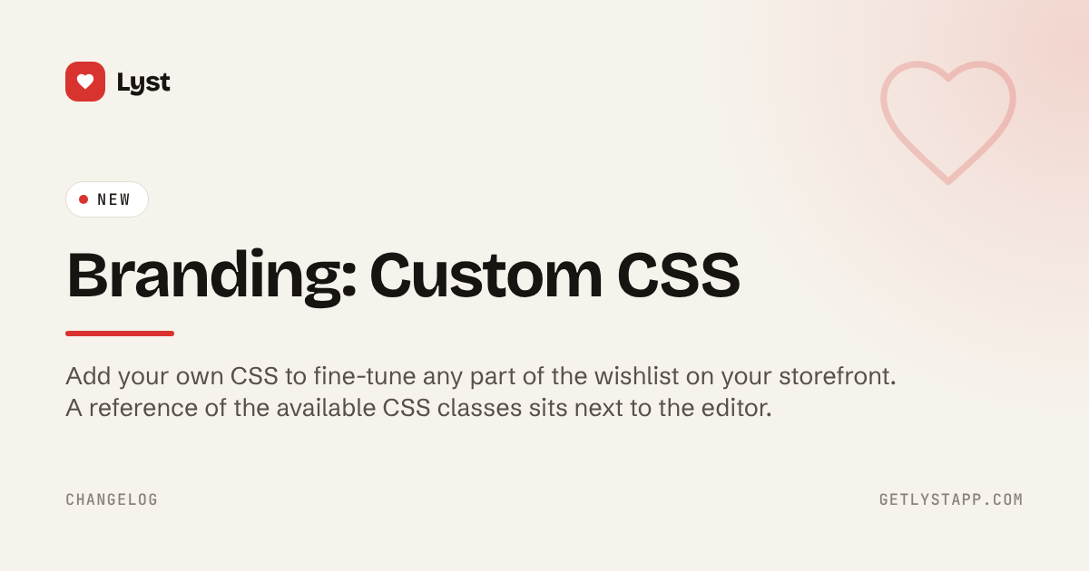 Branding: Custom CSS
